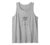 Amistad House Rules: Cozy Home Decor for Welcoming Spaces Tank Top, Men, Heather Grey, L