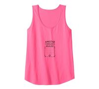 Amistad House Rules: Cozy Home Decor for Welcoming Spaces Tank Top, Women, Neon Pink, L