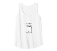 Amistad House Rules: Cozy Home Decor for Welcoming Spaces Tank Top, Women, White, L