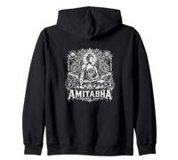 Amitabha Infinite Light Buddha Meditation Lotus Zip Hoodie