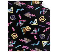 AMITAYUS Ultra Soft Flannel Fleece Couch Throw Blanket Retro 80s 90s Full Size Warm Cozy Fuzzy Small Blanket for Travel Toddler 50"x40" for Kid