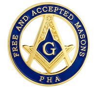 AMITER Masonic Laple Pins, Freemasons Square & Compass Tie Tacks for Masons Gift, Metal, no gemstone