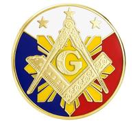 AMITER Masonic Laple Pins, Freemasons Square & Compass Tie Tacks for Masons Gift, Metal, no gemstone