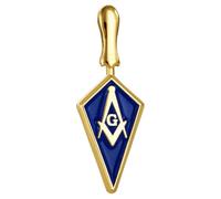 AMITER Masonic Laple Pins, Freemasons Square & Compass Tie Tacks for Masons Gift, Metal, no gemstone