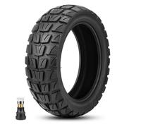 Amitor 10x2.75-6.5 Tubeless Tyre, 10 Inch E Scooter Off-Road Vacuum Tyre with Valve, Heavy Duty All-Terrain E Scooter Replacement Wheel with High Wear Resistance & Durability & Strong Anti-Slip, 1PCS