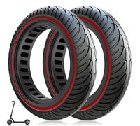 Amitor 8.5 Inch Electric Scooter Solid Tyres, 50/75-6.1 Scooter Tyre Solid for Xiaomi M365 Pro 2 1S Mi3, Anti-Slip & Puncture-Proof, Abrasion-Resistant & Maintenance-Free, Slot 34-36 Universal, 2PCS