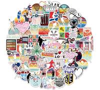 Amitorfo 100 Lacrosse Stickers Pack for Water Bottles & Laptops - 6-7 cm Matte Waterproof Vinyl Decals, Durable PVC Self-Adhesive for Players, Coaches, Goalies, Teens & Kids - LAX Designs Variety