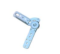 AMITVA 2-Piece Folding Furniture Connector Hinge 90 Degree Adjustable Bed Sofa Headrest Lift Ratchet Hinge Stainless Steel Hardware Connector-90 180 Degree