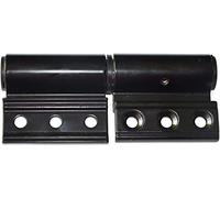 AMITVA DIY Broken Bridge, Aluminum Door, Aluminum Alloy Door Hinge, Flat Door Hinge, Sturdy and Durable, Long Use Time Hinges-Black Right