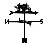 AMITVA Metal Weathervane Stainless Steel Tractor Ornament Wind Vane Garden Stake Weather Vane Measuring Tool Wind Direction Indicator Yard Roof Mount Easy Use
