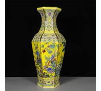 AMITVA Vintage Ceramic Ginger Jar, Chinese Tradition Storage Jar Decorative Porcelain Jars Temple Jar, Flower Vases Decor for Living Room Bedroom Shelf -B 28 * 12.8 CM