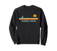 Amity 1975 Retro Sailboat and Sunset Design Gifts Idea Sweatshirt