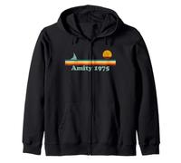 Amity 1975 Retro Sailboat and Sunset Design Gifts Idea Zip Hoodie