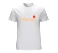 Amity 1975 Shark Retro Vintage Unisex T-Shirt Printed Tee Graphic Top Men White Shirt L