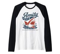 Amity 1975 Shirt Retro Shark You’re Gonna Need a Bigger Boat Raglan Baseball Tee
