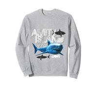 Amity Island 1975 Jaws 2025 Shark Adventure Sweatshirt