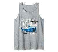 Amity Island 1975 Jaws 2025 Shark Adventure Tank Top