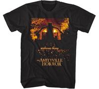 Amityville Horror Movie Welcome Home Mens T-Shirt Haunted House 112 Ocean Avenue Gaming Tee Unisex Tee Black