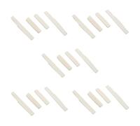 AMIUHOUN 10 Sets of 20 Pieces 6 String Acoustic Guitar Bone Bridge Saddle and Real Bone
