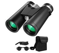 AMIUHOUN 12X42 Professional HD Binoculars with Phone Adapter and Tripod, Super Telescope for Bird Watching,Hunting,Travel