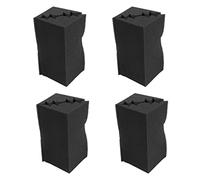 AMIUHOUN 16 Pieces Corner Trap Acoustic Plate Studio Sound Absorption Foam 12 x 12 x 24 cm