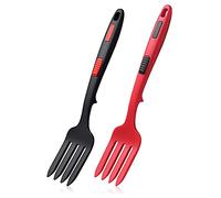 AMIUHOUN 2 Pack Silicone Kitchen Forks, 33cm, Non-Stick, Heat , Dishwasher Safe