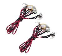 AMIUHOUN 2x Double Piezo Pick-Up Pick-Up 6.35 mm with Volume Tone Control for Acoustic Guitar Ukulele