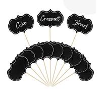 AMIUHOUN 50 Pieces Cheese Markers for Charcuterie Board Buffet Labels Food Tags Toothpick Flags Appetizer Signs Chalkboard