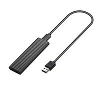 AMIUHOUN M2 SSD Enclosure NVME Enclosure M.2 to USB SSD Adapter for NVME PCIE NGFF M+B Key 2230/2242/2260/2280 Protocol(B)