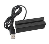 AMIUHOUN MSR90 USB Magnetic Strip Card Reading Machine Card Reader Stripe 3 Tracks Mini Swiper for USB PC