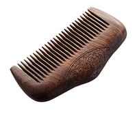 AMIUHOUN Pocket Comb Natural Green Super Slim Teeth Static Lice Comb Beard Comb