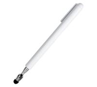 AMIUHOUN Touch Screen Stylus Pen, Retractable Pointer Stick and Stylus Pen with Special Flocking Tip (White)
