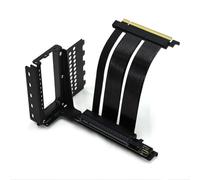 AMIUHOUN Vertical GPU Mounting Bracket Graphics Card Holder Kit with PCI-E 4.0 X16 Riser Cable 90 Degree Right Angle Steel Plate + Plastic + Metal 1 SET, 500450146