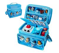 amiumuca Carrying Case Compatible with Toniebox 1/2 Audio Player Starter Set and Tonies Figurine，for Tonieplay Controller, Headphones, 8 Games and Charger (Blue)