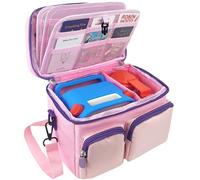 amiumuca Yoto Player Case Large Capacity - Waterproof Travel bag Holds 40+ Yoto Cards, Compatible with Yoto Player 3rd Gen& Headphone Accessories (Case Only) (pink)