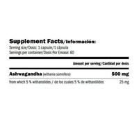 Amix Ashwagandha Capsules 60 Units One Size Uncolor