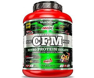 AMIX - Isolate Protein - MuscleCore CFM Nitro 1 kg - Promotes Muscle Development and accelerates Recovery - Contains Aminogen Digestive Enzymes - Whey Protein Powder - Milk Vanilla Flavor