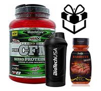 AMIX MuscleCore CFM Nitro Protein Isolate - 1kg Double Chocolate + Sauce + Mixer