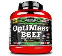 Amix Optimass Beef Protein Drink Powder Double White Chocolate 2.5kg Red