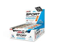 AMIX - Pack of 20 Sport Power 45 g Energy Bars - Contains Carbohydrates - Helps Physical Performance - Source of Minerals and Vitamins - Mango Flavour
