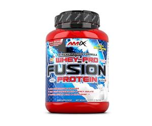 AMIX - Whey Protein - Pure Fusion - 1 kg - Ultra-Filtered Whey Concentrate - Protein Isolate with Splenda - Contains L-Glutamine - Proteins to Increase Muscle Mass - Chocolate Flavor