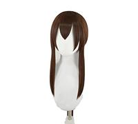 Amiya Cosplay Wig Game Arknights Heat Resistant Synthetic Brwon Cosplay Hair Amiya