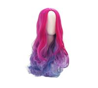 AMIZOB 27Inch Female Middle-Parted Long Curly Wig for Anime Cosplay Synthetic Wig