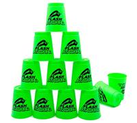 AMJKEJI 12 Pcs Speed Stacking Cups, Sports Stacking Cups, Quick Stack Cups for Kids Adults Training Game Challenge Competition Travel Party Toy Birthday Gift