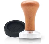 AMJKEJI Coffee Tamper 51 mm Espresso Tamper Stainless Steel Tamper Mat for Perfect Espresso Barista Tool Design, Coffee Tamper Set for Cafes and Coffee Lovers
