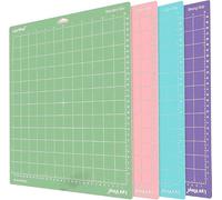 AMJKEJI Cutting Mat for Cricut Maker/Explore Air 2/Air/One 12x12 4 Variety Sticky Standard Grip/Fabric Grip/Light Grip/Strong Grip Quilting Cricket Cutting Mats Replacement Accessories for Cricut