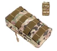 AMJKEJI Tactical Waist Bag with Cell Phone Holster - Universal Outdoor Utility Bag for Sports, Hiking, Camping, Traveling