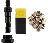 Amjoy Rivet Nut Tool Mandrel 3/8-16 and 10 Rivet Nuts, Rivet Tool Set Spare Part, Nutsert Tool Accessories Set Compatible RZX/Astro Riveters