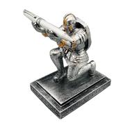 AMJUDOT Knight Pen Holder Shield Soldier Knight Pen Holder Desk Organizers Pencil Holder（Iron