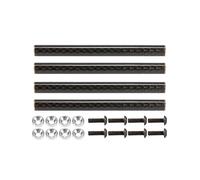 AMK 1/10 RC Crawler Body 67-78mm Black Carbon Fibre Braces for 1/10 RC Crawler LCG Chassis Gspeed Dluxfab Element Gmade R1 SCX10 Comp Builds TRX4 Upgrades Accessories (1/10 RC Crawler Body 70mm 4pcs)
